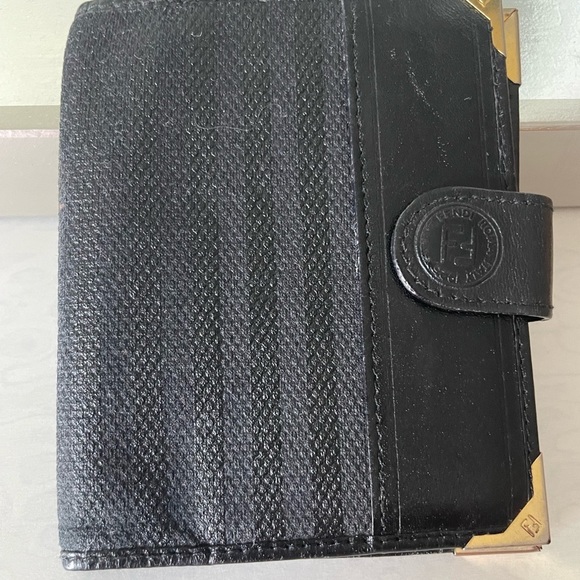 Vintage Fendi Card Case Black Leather - Picture 9 of 9